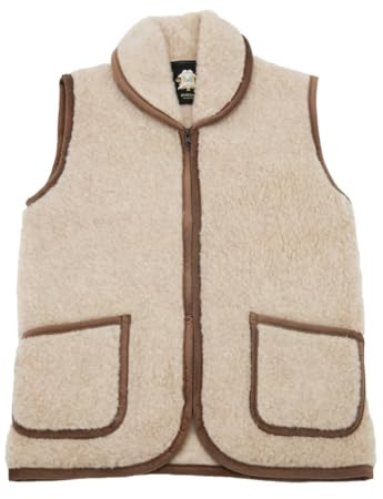 Wollweste Amari Unisex Weste Merinowolle warm & kuschelig Reißverschluss