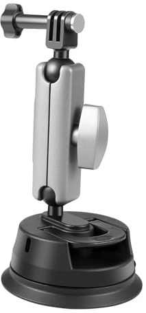 PULUZ Upgrade Action Cam Saugnapfhalterung, Tragbare Suction Cup Mount, Saugnapf Kamera Halterung, Windschutzscheiben & Fensterhalterung für GoPro Hero 11 10 9 8 7 6 5 für DJI Osmo Action für Insta360