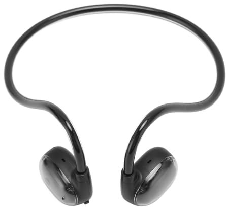 Cuffie Bluetooth A Orecchio Aperte, Cuffie Wireless IPX4 Impermeabili con Archetto da Collo A Conduzione Ossea, Auricolari Sportivi con Cancellazione del Rumore con Doppio