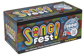 SongFest Music Trivia Party Game | 5 Decades | 1000 ?s & Real Song Hints