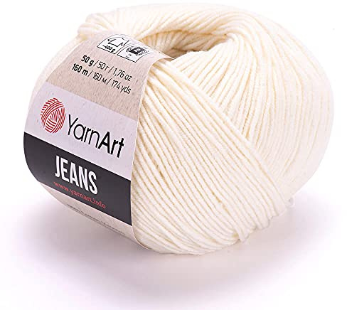 Yarn Art Jeans Yarn 160m, Soft Cotton Amigurumi Doll Animal 50g Knitting Crochet (03)