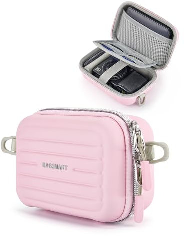 bagsmart Digital Camera Case, Waterproof & Protective Small Camera Bag with 2 Carrying Ways, Lightweight Camera Sling Bag for Canon PowerShot SX740 HS/ELPH 180/190/G7 X Mark III, Sony Alpha 6700