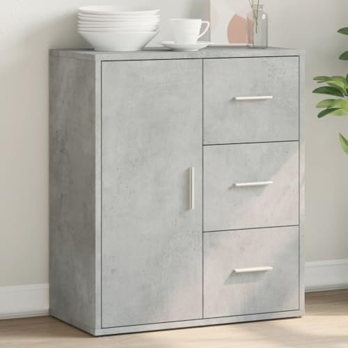 Bulliing Sideboard Wohnzimmerschrank Sideboard Wohnzimmer Flur Schrank Betongrau 60x31x70 cm Holzwerkstoff - 840474
