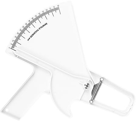 SEWOART Bremssattel Körperfettrechner Caliper Körperfetttester Fetttestband messen körperfett messung körperfett waagen körperfettwaage Rechner Messschieber Weiß