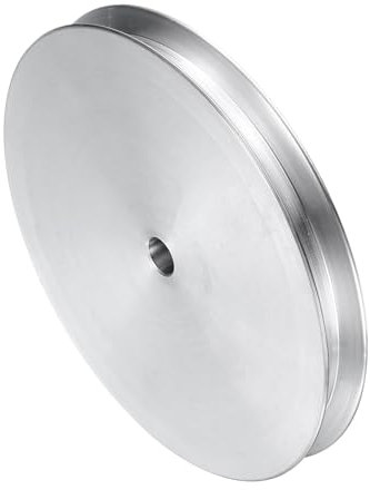 QUARKZMAN V-Typ Riemenscheibe 6mm Bohrung 80mm Außendurchmesser Doppelrillen Aluminiumlegierung Keilriemenscheibe für Motorwellen-Bohrmaschine 6mm(1/4) PU-Formgürtel