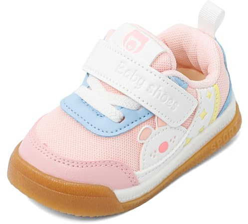 LACOFIA Zapatos Bebé Primeros Pasos Zapatillas Bebé Niño Calzado Bebé Zapatos Deportivos con Suela Goma Antideslizante