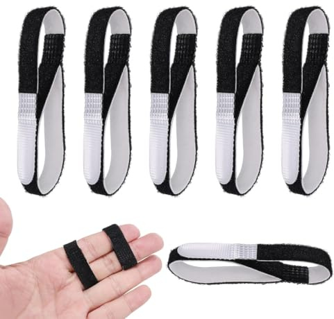 WUSJCOF 6 Stück Trigger Finger Schiene, verstellbare Fingerschutz Fingerbandage für Mittelfinger, Ringfinger, Kleiner Finger