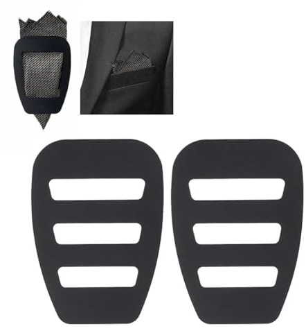 KEQAR 2-teiliges Einstecktuch-Halter-Set für Männer, geeignet für Hochzeiten, Smokings, Anzüge, Abendessen und Sakkos. Zubehör für Einstecktücher für Männer