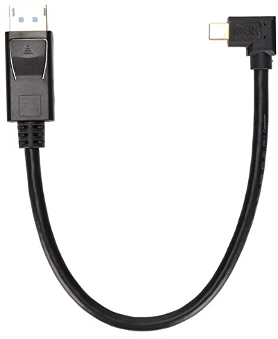 ZDETGU Mini DisplayPort Al Adaptador 8K 60Hz 4K 144Hz Convertidor Bidireccional para Monitores y Televisores de Juegos Profesionales (Doblado a la izquierda de 90 grados)