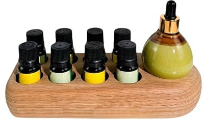 Générique Porte-Vernis à Ongles Gel,Présentoir à Parfums | Rangement Compact avec Compartiments Multifonction - Étagère en Bois pour Rouges à Lèvres, Flacons de Vernis et Parfums