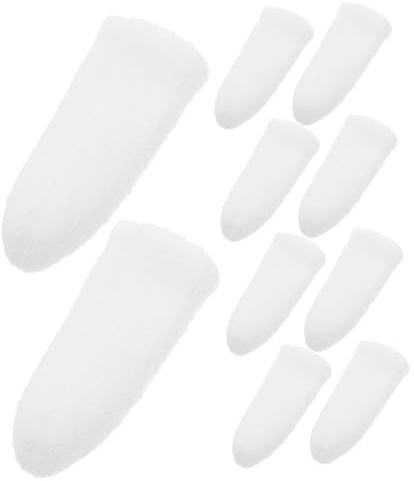 VICASKY 10pcs Nylon Knit Pet Dental Finger Wipes for Dogs Gentle Teeth Cleaning Oral Care Pads for Cats and Dogs Breath Freshening and Plaque Removal