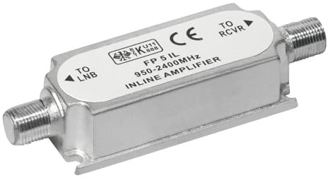 Transmedia FP5iL antenna amplifier (inline 15±3V, 950-2400MHz, gain 20dB)