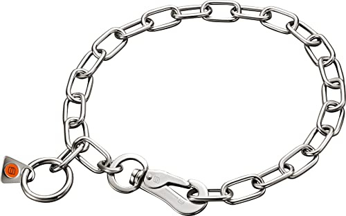 Sprenger Hundehalskette mit Sprenger Haken aus Edelstahl 3mm I Größe individuell einstellbar I Halskette, 60 cm