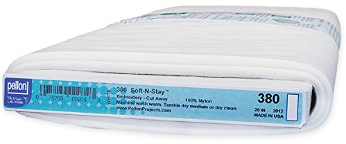 Pellon 20 x 25 yd Soft-n-Stay Schneiden Sie Stickerei Stabilisator, weiß