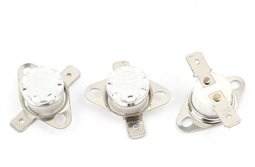 sourcing map 3 Stk. KSD301 NC Temperaturschalter Thermostat 250 Celsius 250V 10A