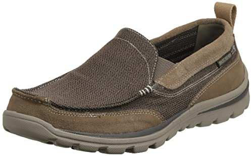 Skechers USA Men's Superior Milford Slip-on Loafer, Light Brown, 9.5 2W US