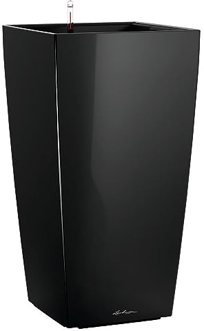 LECHUZA CUBICO Premium 40 nero lucido 18196