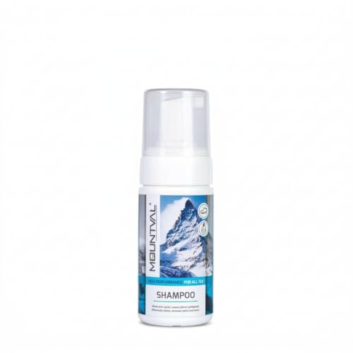 Mountval Shampoo, Schiuma Pulente per Abbigliamento e Protezioni da Scalata, Pulisce gli Accessori Idrorepellenti