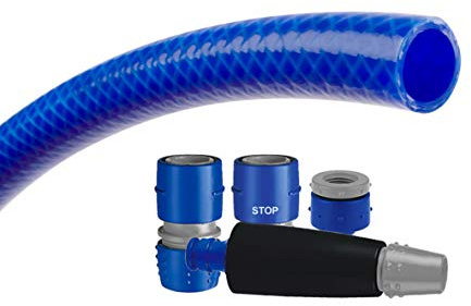 TATAY Kit Tubo Giardino Ø5/8 15mm 3 Strati Rinforzati Rinforzo Intrecciato
