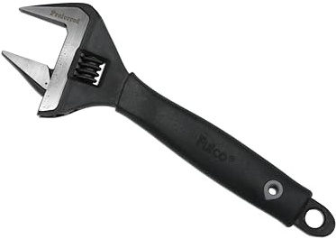 Proferred Plumbing Adjustable Wrench, Black Phosphate Finish, 4 Available Size Options 6-inch, 8-inch, 10-inch, 12-inch - T08002