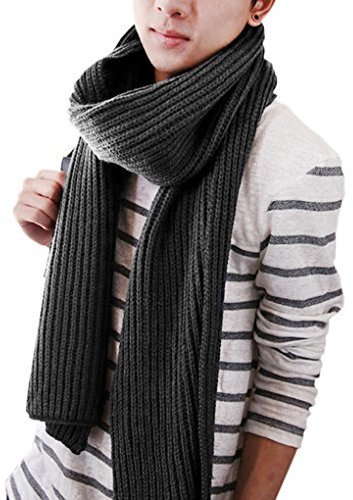 Liebespaar Strickschal Lang Warm Grobstrick Halstuch Oversize einfarbig Winterschal Schlauchschal Loopschal 190 x 35cm