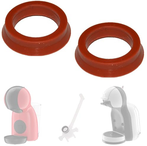 Snapworld-Kaffee Dichtungen O-Ringe für Krups Dolce Gusto KP Piccolo Circolo Melody, Vorteilspack 2x Lippendichtung für Wassertank Wasserbehälter geräteseitig