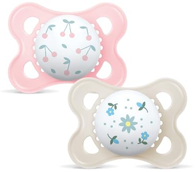 MAM Original S158-napp med Skinsofttm silikondammsugare, ultramjuk, för 0+ månader, med automatisk steriliseringslåda, sorterad, 2 stycken
