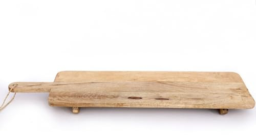 Carousel Home and Gifts Extra Large Wooden Serving Platter Paddle Tray ~ Jumbo Food Presentation Board