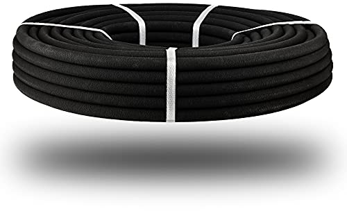 Bortaberg Soaker Hose, Water-Saving Sprinkler Hose, Porous Irrigation Soaker Lawn & Garden Watering Hose, Leaky Garden Irrigation System Thick Wallet (50m)