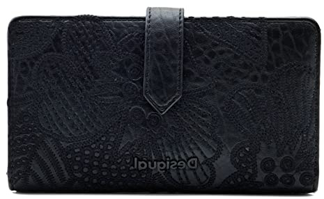 Desigual Damen Mone_alpha MONE ALPHA PIA MEDIUM 2000 BLACK, Schwarz, 16.8 EU