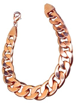 SHINDE EXPORTS pure copper large solid heavy chain link bracelet for men women