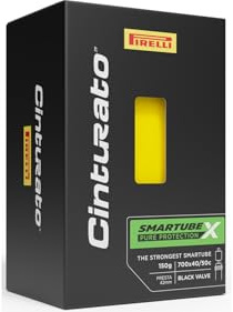Pirelli Cinturato SmarTUBE X 40/50-622 Fahrradschlauch 28 Zoll Presta 60 mm Ventil TPU Schlauch pannensicher kompatibel Gravel Urban Bike Ersatz
