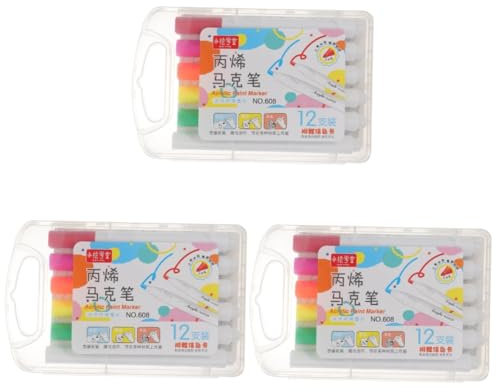 UPKOCH 36stücke Teiliges Acryl-Marker Kunst Und Handwerk wasserdichte Malstifte Für Präzises Zeichnen Schreiben Und Scrapbooking Für Kreative Projekte Und