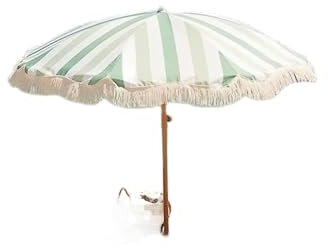 Faltbarer Strandschirm,Sonnenschirm Mit Fransen Gartenschirm,Terrassenschirm Wasserdicht Balkonschirm Mit Neigung Sonnenschir Portable Marktschirm Mit Tasche Tischschirm ( Color : C , Size : 200*215cm