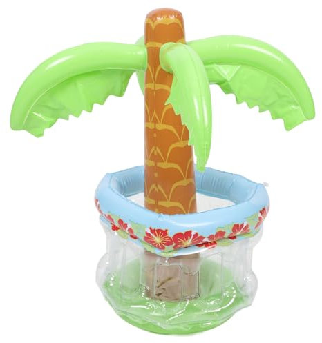 Happyyami Aufblasbarer Kokosbaum Getränkekühler Eisbehälter Für Partys Outdoor-Events Sommerfeiern Für Bier Getränke Eiswürfel Wiederverwendbar Bruchsicher