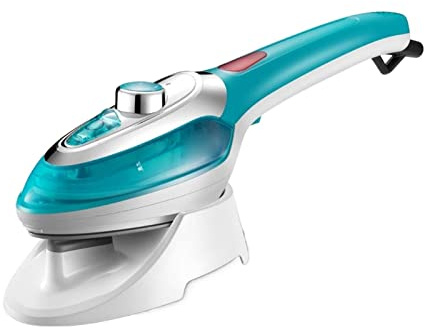 Vaporizador de mano Mini plancha de vapor portátil for el hogar, máquina de planchar colgante de viaje, plancha eléctrica de mano for colgar, vapor fuerte para ropa sobre la marcha(Blauw)