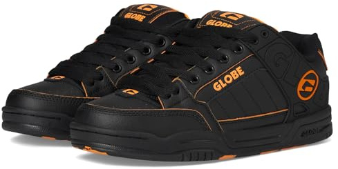 Globe Tilt, Scarpe da Skateboard Uomo, Nero/Arancione/Mosaico, 38.5 EU