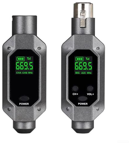 Receptor transmisor inalámbrico Xlr Micrófono dinámico con cable Altavoz mezclador de audio, 30Hz-15KHz, para micrófono dinámico, mezclador de audio, sistema PA