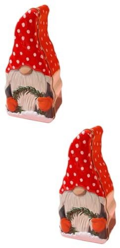 Alipis Scatola Da 2 Pezzi Scatola Di Caramelle Natalizie Grandi Stampini Per Biscotti Con Coperchio Barattoli Di Candele Natalizie Piccoli Barattoli Di Natale Biscottiera