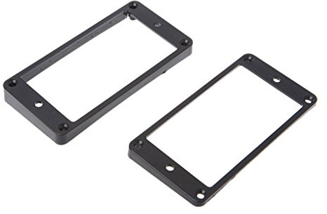 TENCOCO Humbucker Pickup Rahmen Hals und Brücke Pickup Montage gebogen konisch schwarz