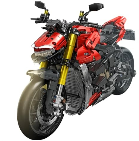 Technic motorcykel byggklossar kit för Harley Davvis 2077, 1981 st teknisk motorcykel modellbyggsats, supercykel, leksak, racingmotor, gåva för barn, vuxen, kompatibel med större märkes-teknik