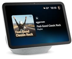 Amazon Echo Show 8 (newest gen), Vibrant HD 8.7 display with spatial audio, Glacier White, with Alexa+ Early Access