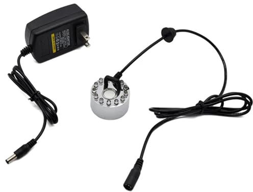 Garten Deko 24V Bunte Led Ultraschall-luftbefeuchter Mit Mini Maker Air Fogger Wasser Brunnen Zerstäuber Vernebler Wasser Funktion Solar Wasserpumpe