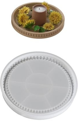 Uqezagpa Plateau rond en silicone souple pour les mariages, les fêtes et les célébrations festives