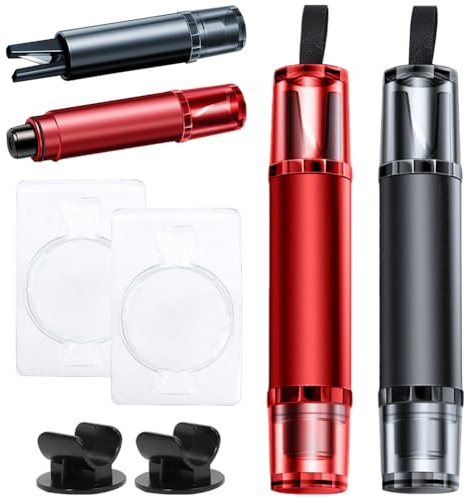NimblusToy Notfallhammer Auto mit Gurtschneider, 2 Stück Gurtschneider Notfallhammer, Notfallhammer Auto, Car Emergency Hammer für Auto Bus, Emergency Cartool (Schwarz+Rot)