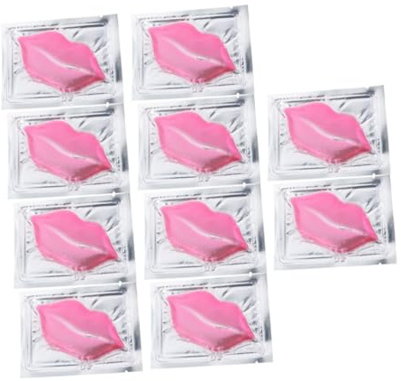HONITANO Mascarilla Labial de Colágeno Rosa para Labios, 15 Unidades, Exfoliante y Nutritiva Cuidado Diario Hidratación Profunda