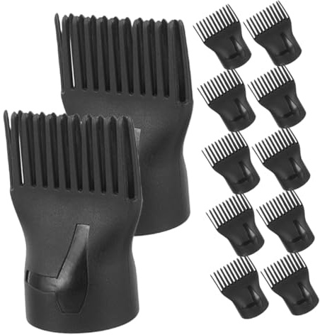 FIXOSHEE 15 pezzi Beccucci Pettine per Asciugacapelli Resistente Alte Temperature Concentratore Vento Uniforme per Styling Veloce e Protettivo Accessori Phon Leggeri e Facili Montare