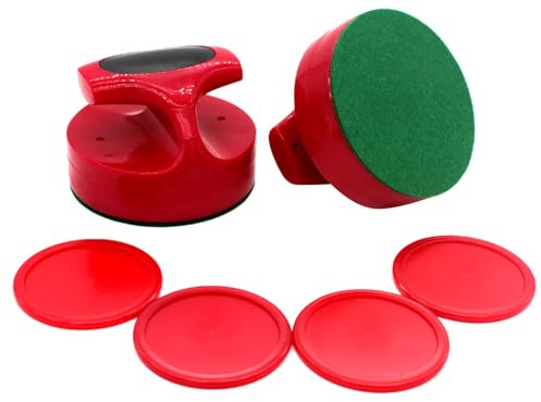 Thewasc 94mm Air Table Hockey Game Pusher con 4 dischi paddle e dischi da tavolo Pusher Set Hockey Gear