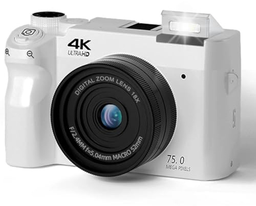 Evoluir Digital Camera(Wide-angle lens + 64GB,White)