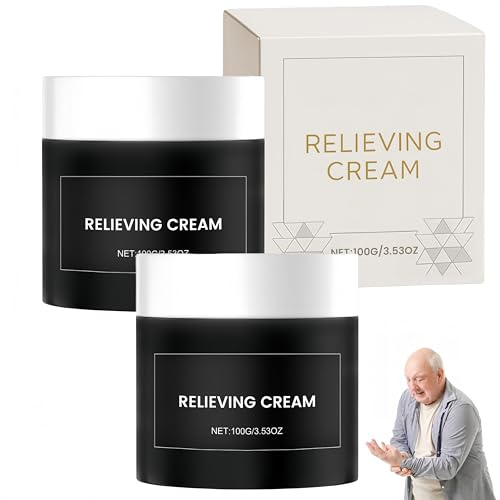 Crème soulageante, gel anti-douleurs articulaires et musculaires, non gras, absorption rapide, pénétration profonde pour soulager les douleurs musculaires/dos/genoux/articulaires (2 Pièce)